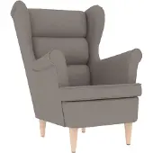 vidaXL Fauteuil 74x84x100 cm stof taupe