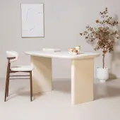 Giga Meubel Bartafel Maya Deens Ovaal Beige 160x90cm