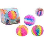 Johntoy XXL koraal squeeze bal speelgoed stressbal multi kleuren.