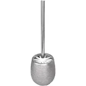 Peggy Perfect WC-garnituur, pot rond, keramiek, zilver