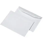 Mailmedia envelop 162x229 mm, 75g/m, gegomd, z. venster, wit, 500 st