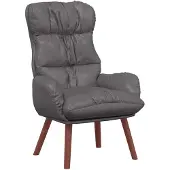 vidaXL Fauteuil Grijs 69 x 74 x 93 cm Kunstleer
