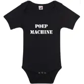 Logostar Romper poepmachine zwart I maat 62/68 I
