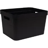 Eda Plastiques opbergbox STONE, 12 liter, PP, lauriergroen