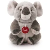 Trudi - Classic Knuffel Koala Jamin 22 cm - Handgemaakt in Italie - Zacht pluche - Knuffeldier voor jongens en meisjes - Grijs Wit - 13x15x22 cm maat S