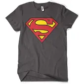 Superman Shield T-Shirt Dark-Grey-S