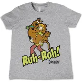 Scooby Doo Ruh-Ruh Kids Tee Kinder T-Shirt Heather-Grey-4 Jahre