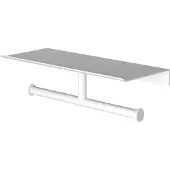 Hotbath &More SHA05 dubbele toiletrolhouder voor Planchet serie mat wit