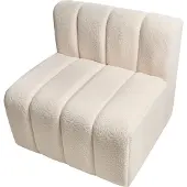 Beliani KAGE - Fauteuil - Lichtbeige - Bouclé