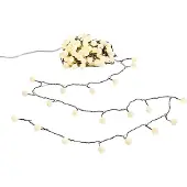 QAZQA Kerst lichtsnoer groen met 100 LED's wit 5m IP44 - Dasher