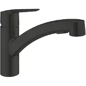 GROHE Keukenkraan Start Geïntegreerde Uittrekbare Sproeier 2 Stralen Mat Zwart