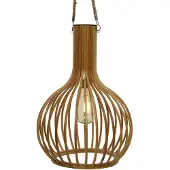 Décoris Solar hanging light dia28-H40cm bamboo
