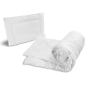 Sans marque 1680621 Deluxe Serie - Dekbed Set - 135x100 cm - 60x40 cm - Antiallergisch - Ademend