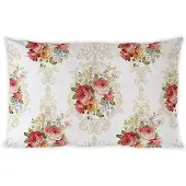 Ambiente Kussenhoes Sara Cream 50x30cm Roze roze Katoen Sierkussen