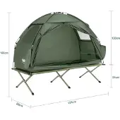SoBuy Opblaasbare Camping Tent - multifunctioneel design - 193x161cm - OGS32-II-GR
