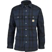 Carhartt Relaxed Fit Flannel Sherpa Tussenjas heren Zwart dessin S