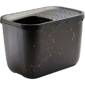 Savic kattenbak hop in marble zwart / goud 58,8x39x39,5 cm