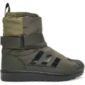 Adidas Originals Snowboots 'Superstar 360' donkergroen / zwart