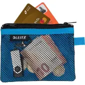 Leitz Textielhoes met rits, dubbel, WOW, klein, blauw