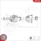 ESEN SKV 40SKV045 Aandrijfas