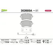 Valeo 302680A Remblokken