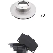 RIDEX 3405B3025 Remschijven en blokken