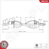 ESEN SKV 40SKV288 Aandrijfas