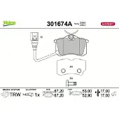 Valeo 301674A Remblokken