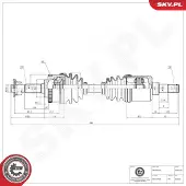 ESEN SKV 40SKV236 Aandrijfas