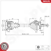 ESEN SKV 40SKV272 Aandrijfas