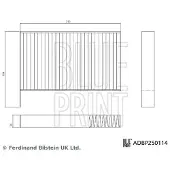 Blue Print ADBP250114 Interieurfilter