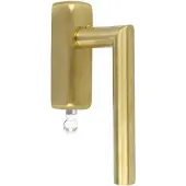 Formani Basics LB2-DKLOCK-O draaikiepgarnituur afsluitbaar - PVD mat goud