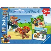 Ravensburger PAW Patrol: Team op 4 Poten - 3x49 stukjes - kinderpuzzel