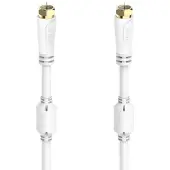 Hama Satelliet Aansluitkabel 10 m 100 dB Afgeschermd (drievoudig) Wit