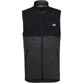 New Balance Bodywarmer 'Heat Grid' zwart / zwart gemêleerd / wit