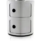 Kartell Componibili Metal Opbergunit Chromed | 2 doors