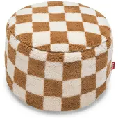 Fatboy Poef Point Teddy Chess Almond Creme Ø50 x 35