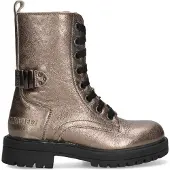 Braqeez Leah Leap leren veterboots brons Meisjes Leer Effen - maat 30