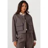 Access Dames Blazers D54-1020-387 - Taupe - Maat M/L