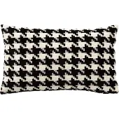 Hoii CHARLOTTE | sierkussen 30x50 cm | Raven | zwart | wit | | met duurzame kussenvulling