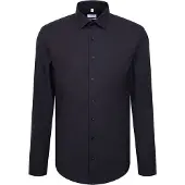 Seidensticker Zakelijk overhemd 'SMART FLANNELS' donkerblauw