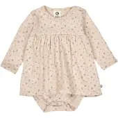 Müsli Rompertje/body beige / olijfgroen / lichtroze