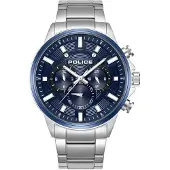 Police Analoog horloge blauw