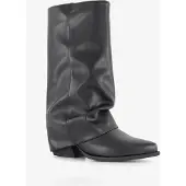 Blue Box dames cowboylaarzen met overslag zwart maat 36