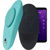 We-vibe Moxie+ - draagbare clitoristril met app- en afstandsbediening (turquoise)