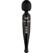 Pixey Massager Deluxe Oplaadbare Wandvibrator – Black Chrome