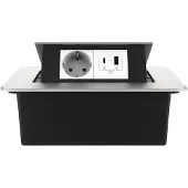 Livolo  | Zilver | 2 | Pop-Up Stekkerdoos | Push | Inbouw |