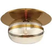 Quintiesse LED Plafondlamp Nottingham | 1X E27 Max 40W | Antique Brass