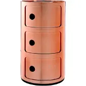 Kartell Componibili Metal Opbergunit Copper | 3 doors