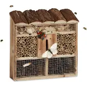 Relaxdays 10020726_469 Insectenhotel, bruin, 30,5 x 9,5 x 31,0 cm